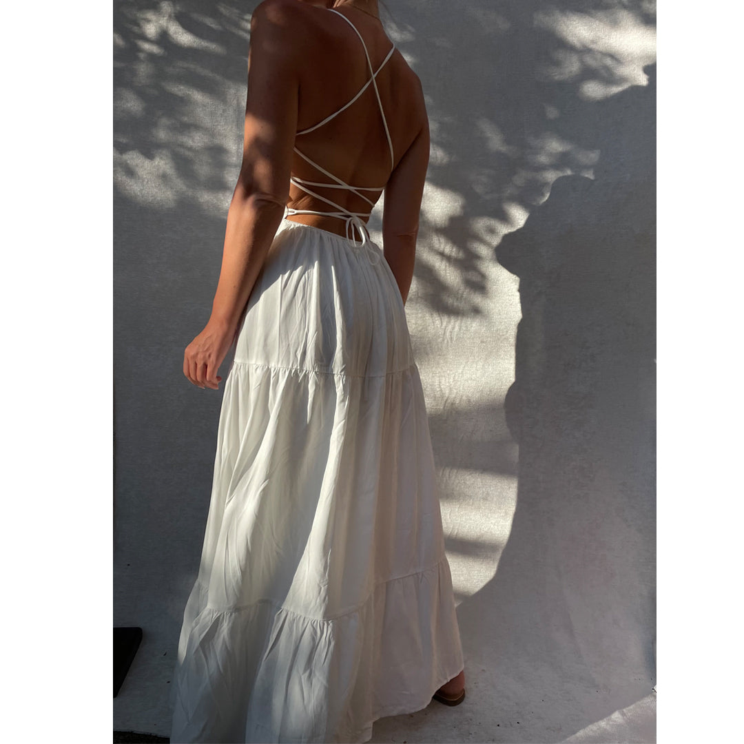 Backless 2025 flowy dress